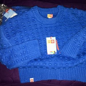 Lego Target blue sweater. 3T. BNWT